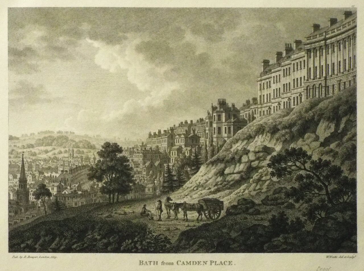 Print - Bath from Camden Place. - Watts